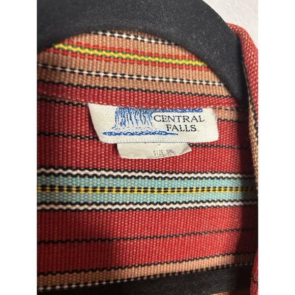 Vintage Central Falls Jacket Multicolor Blazer Geometric Striped Colorful Small - Picture 10 of 10